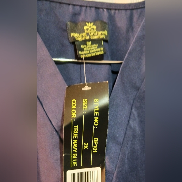 Natural Uniforms Natural Comfort scrab top, 2X - Picture 3 of 3